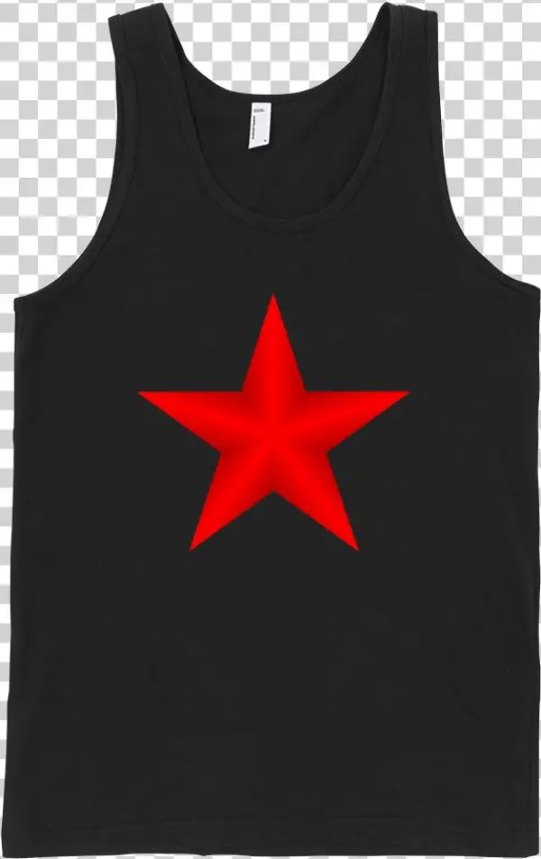 Red Star Fine Jersey Tank Top Unisex By - Shirt