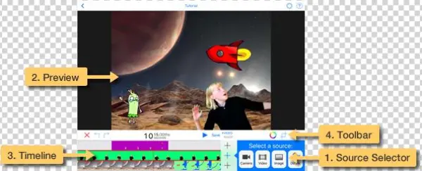 The Source Selector Is Where You'll Add Your Image - View From A Hypothetical Moon In Orbit Around The First