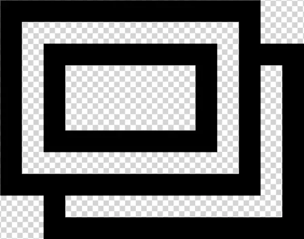 This Icon Is Of Two Squares Placed Over Each Other - Ciar Empresa Constructora