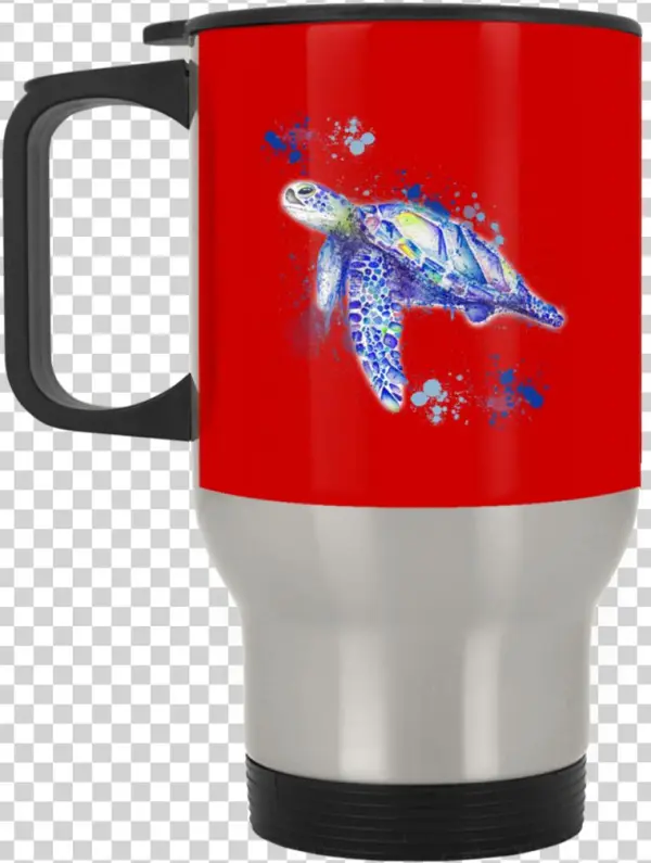 Watercolor Sea Turtle Mugs - Sewing Fills My Days And Living Room Mug Dining Cup