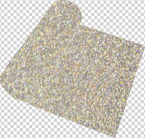 20" Silver Confetti Glitter Roll - Pattern