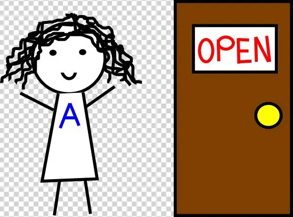Abbie With Door Svg Clip Arts 600 X 446 Px