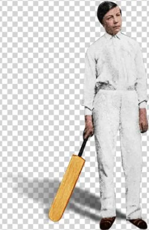 Arthur Conan Doyle Young Playing Cricket - Sitting