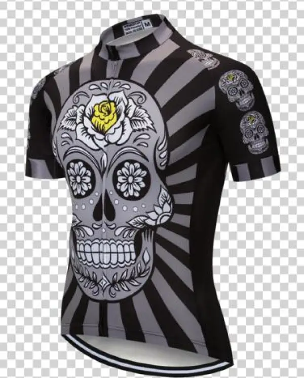 Black Skull Cycling Jersey Set - Skull