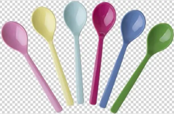 Bundle Of 6 Melamine Teaspoons In Assorted Classic - Rice Melamine Teaspoons In Assorted Classic Colors