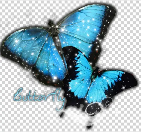 Butterfly Png - Good Silent Round Wall Clock Frameless Butterfly Stylish