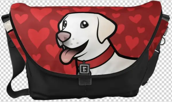 Cute Cartoon Labrador Messenger Bag - Zazzle Cartoon Thestral Und Luna-charakter-kunst Kurier