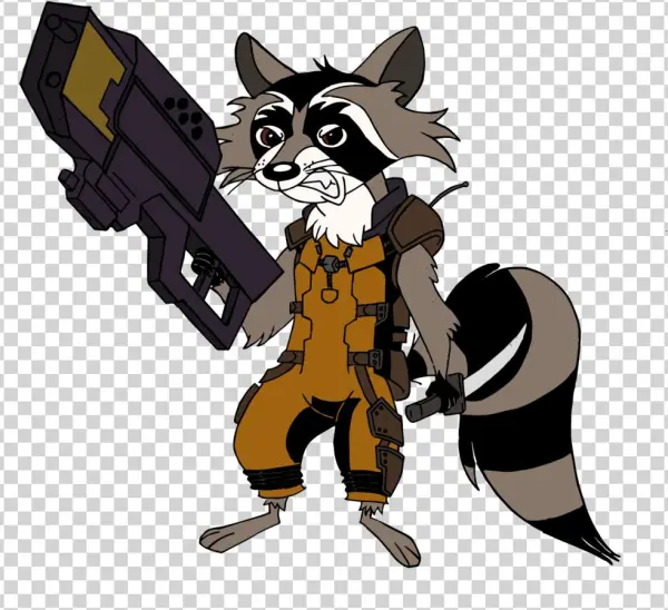 Drawn Raccoon Mlp - Rocket Raccoon Mlp