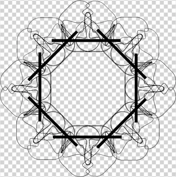 Geometric Motif 3 Outline Png Clip Arts