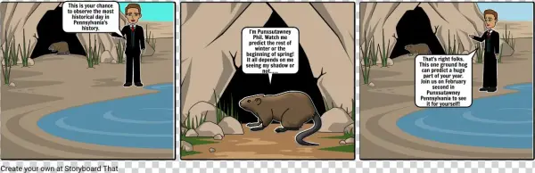 Groundhog Day - Cartoon