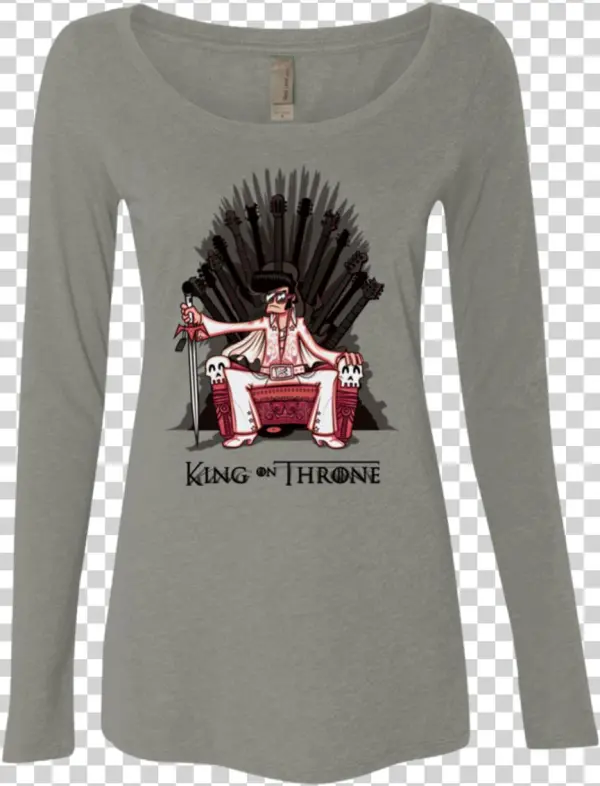 King On Throne Women's Triblend Long Sleeve Shirt