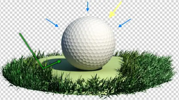 Lighting Diagram With Direct Sunlight, Diffuse Skylight - Photography
