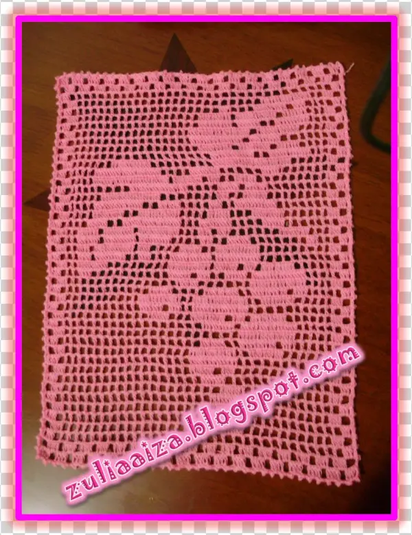 My Grape Motif Tray Mat - Crochet