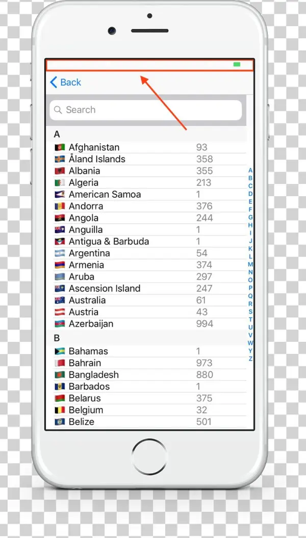 On The Country Selection Screen / Weekly Bug Crawl - Iphone