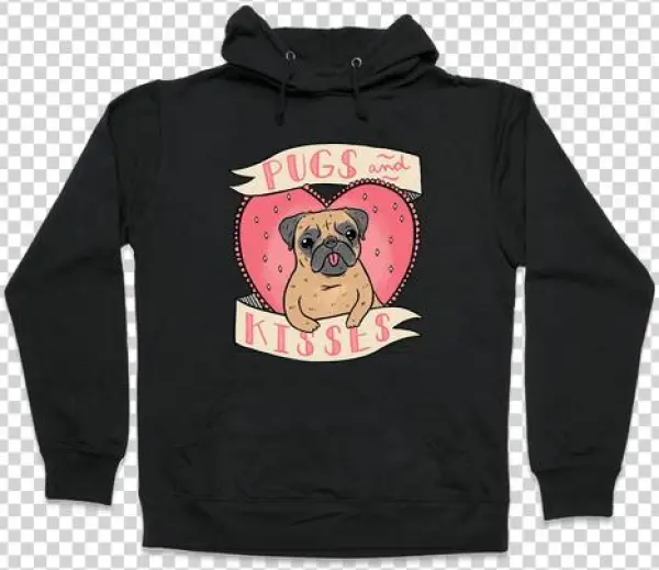 Pugs And Kisses Hooded Sweatshirt - Frida Khalo (i Paint Flowers So They Won't Die) Hoodie: