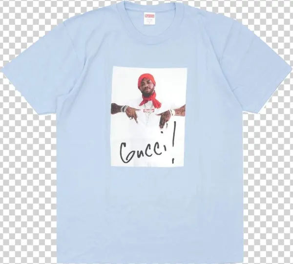 Supreme Gucci Mane Tee - 2017 Supreme Box Logo Character Short Sleeve Classic