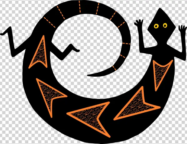 This Free Icons Png Design Of Mimbres Lizard