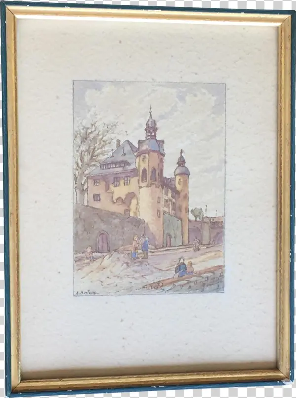 Clip Library Library German Antique Painting Chairish - Portland