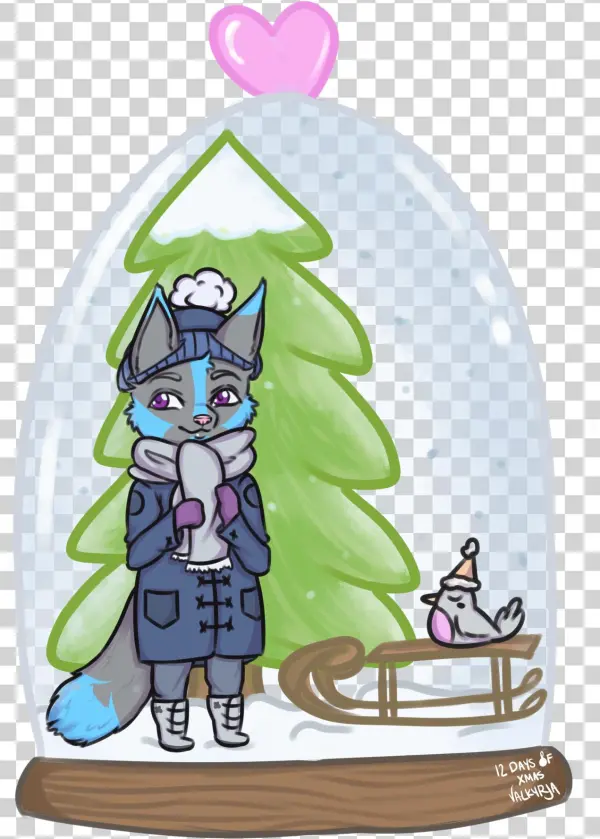 [com] Snow Globe Ych - Cartoon