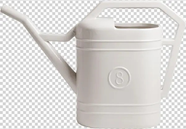 Estetico Quotidiano Porcelain Watering Can - Gießkanne Weiß Kunststoff Groß