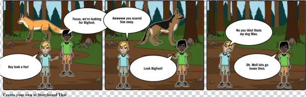 Finding Bigfoot - Cartoon