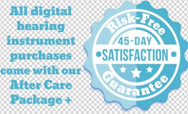 Hearing Aid 45 Day Satisfaction Guarantee - Illustration