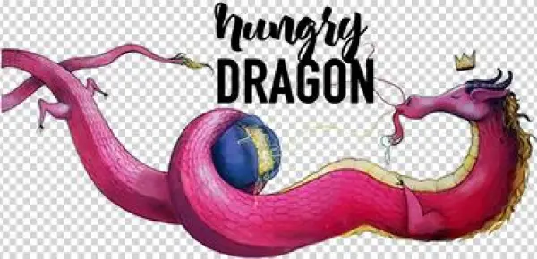 Hungry Dragon Wall Mural - Mural