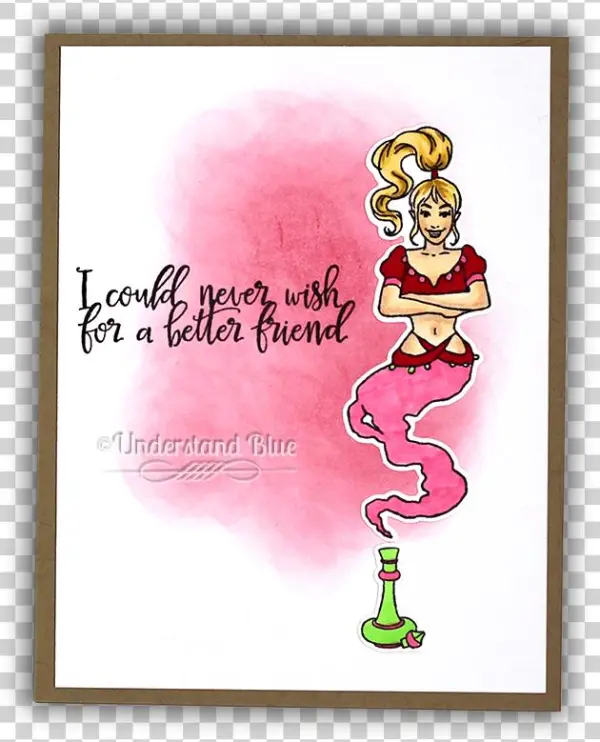 I Dream Of Jeannie Card By Understand Blue - Cartoon