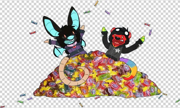 Jolly Rancher Frenzie - Drawing