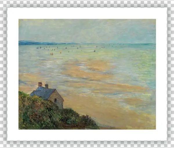 La Cabaña En Trouville, Marea Baja - Global Gallery 'the Hut At Trouville; Low Tide' By