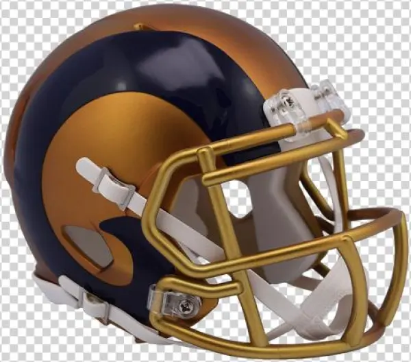 Los Angeles Rams Riddell Speed Mini Helmet - St. Louis Rams Limited Edition Blaze Speed Mini Football