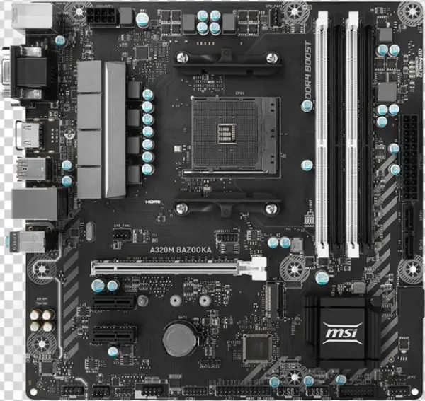 Msi A320m Bazooka - Msi B350m Bazooka Am4 Micro Atx Motherboard