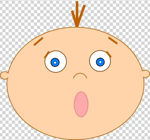 Original Png Clip Art File Scared Baby Hair Svg Images