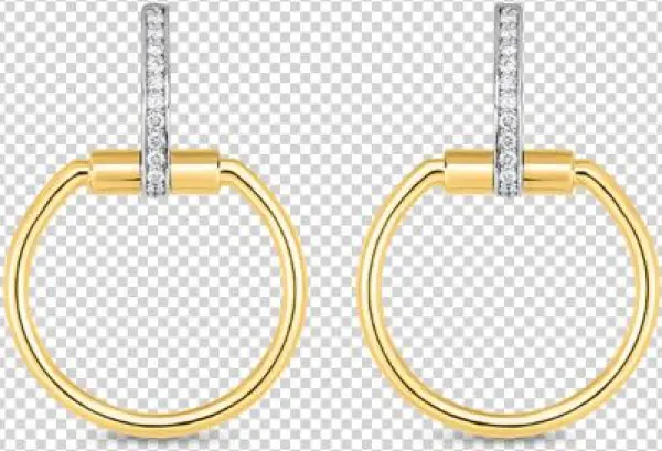 Roberto Coin Round Medium Diamond Earrings