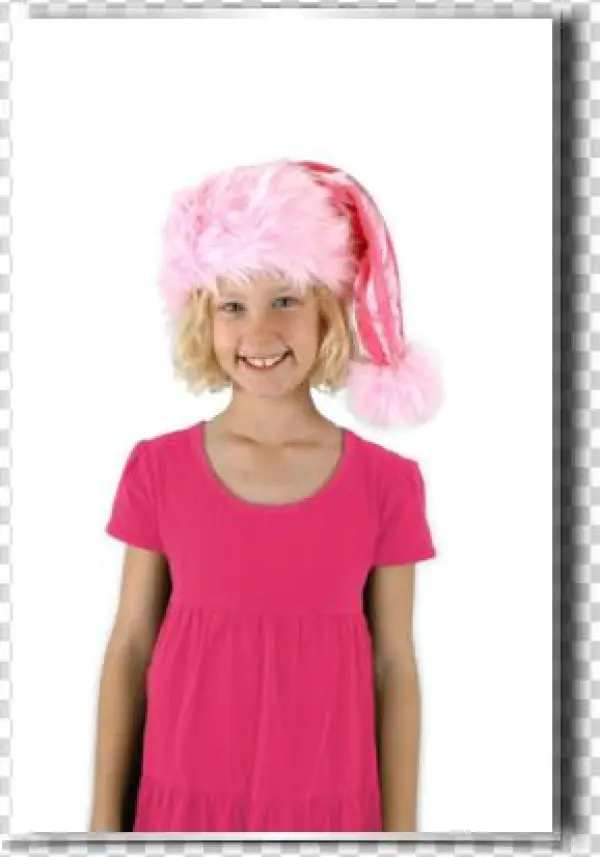 Santa Hat Pink - Girl
