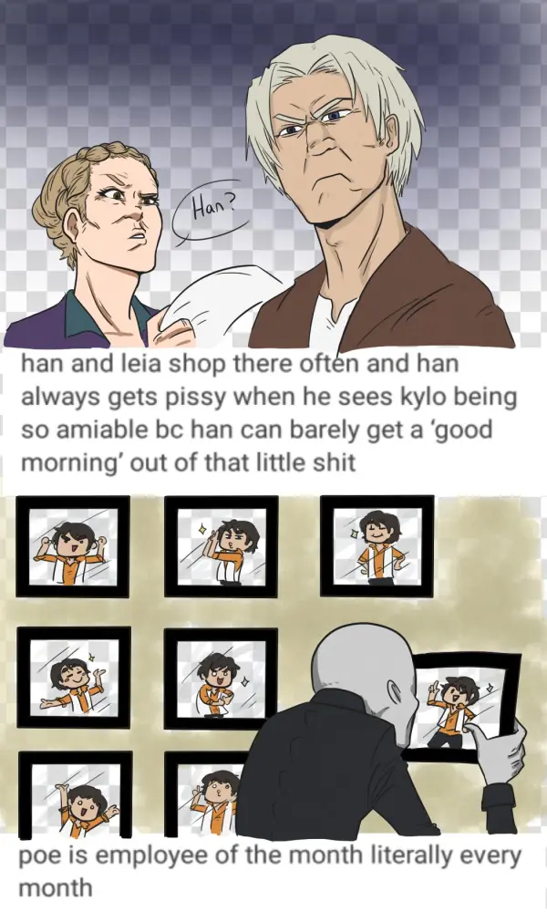 Star Wars Grocery Store Au What The Fuck Visual Version - Cartoon