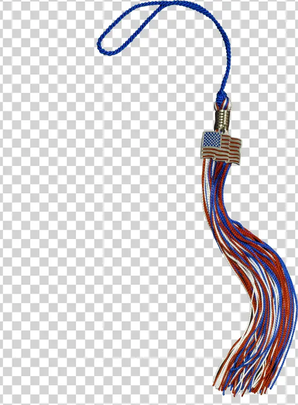 Tassel With Flag Medallion