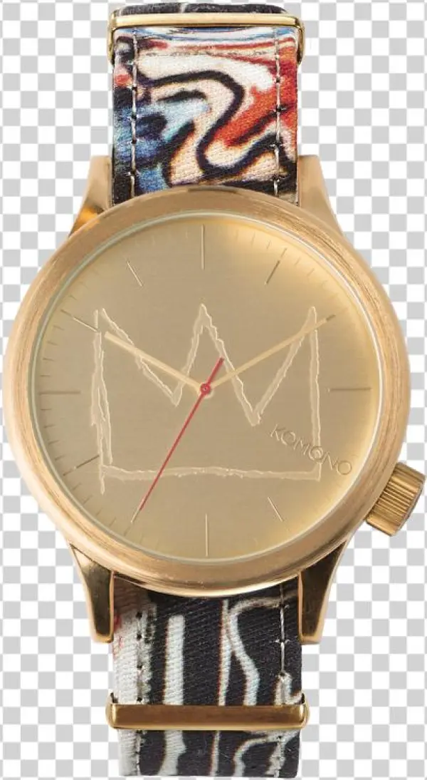 You Can Score Your Own Basquiat Timepiece At The Monar - Komono Quartz Analog Gold Tone Dial Limited Edition