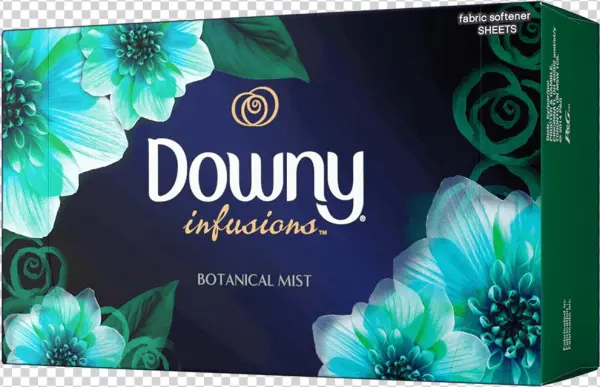 Downy Infusions Botanical Mist Fabric Softener Sheets,