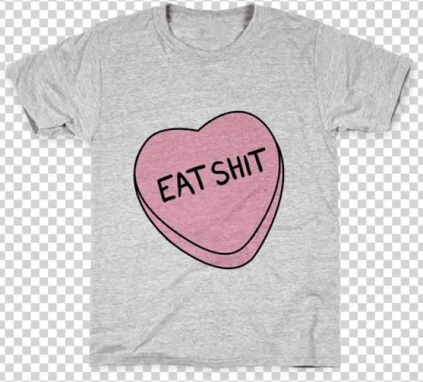 Eat Sh*t Valentine Heart Kids T-shirt - I'm The Proud Parent Of A Thanksgiving Food Baby Onesie
