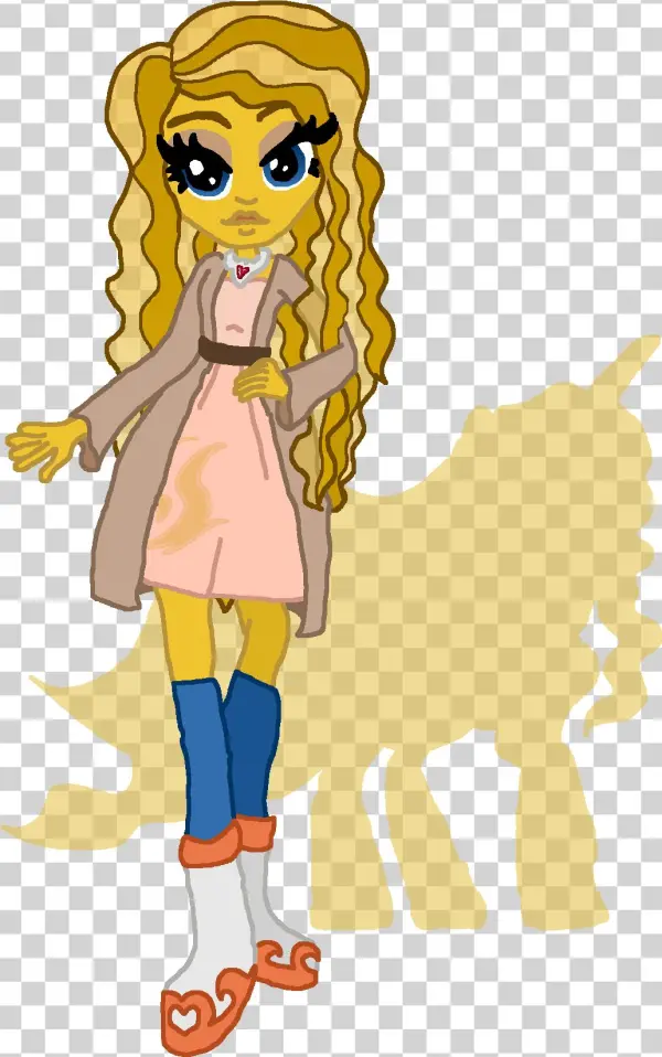 Golden Gleam Equestria Girl - Cartoon