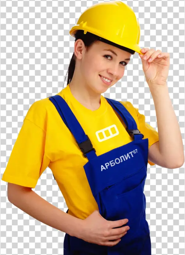 Industrail Engineer Female Png Image - Строитель Png