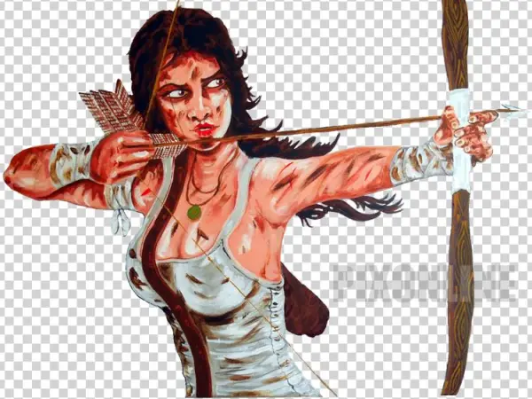 Lara Croft Png - Sword