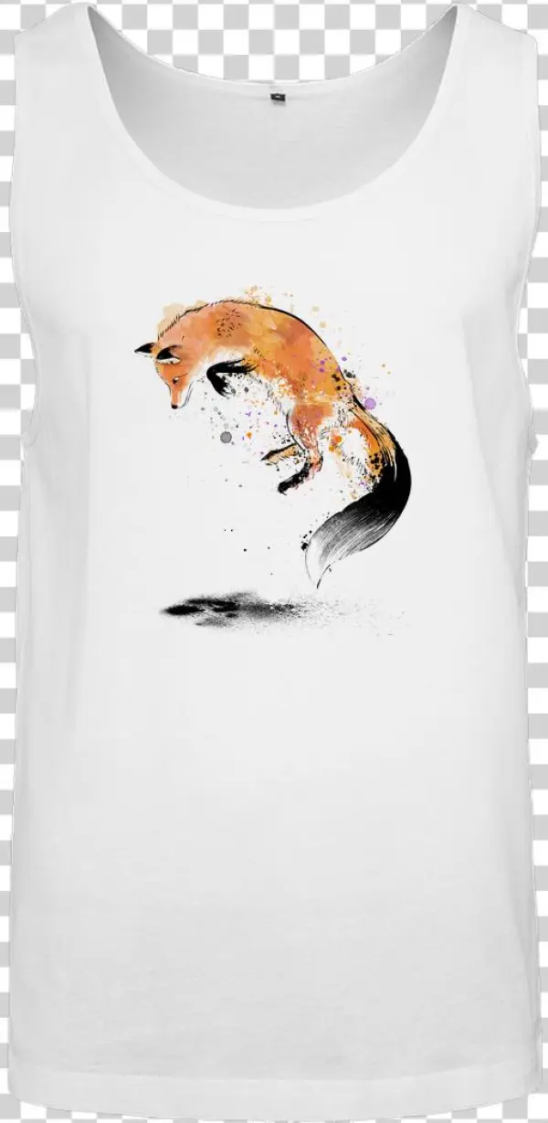 Monekers Red Fox Jumping Into Snow T-shirt Tanktop