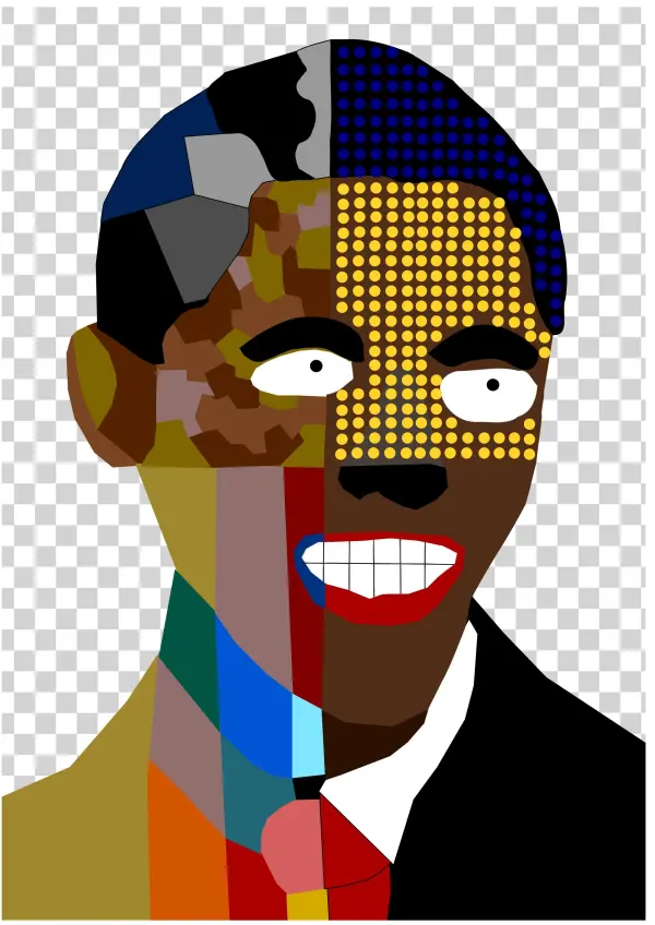 Obama Drawing Version - Plain Art