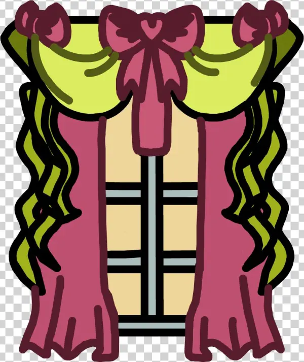 Pink Curtains Icon - Curtain