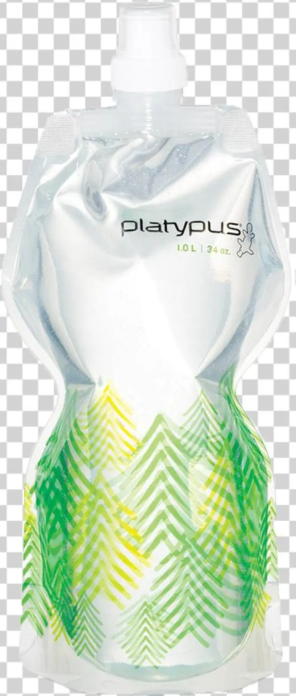 Platypus Soft Bottle With Closure Cap, Red, 1-litre