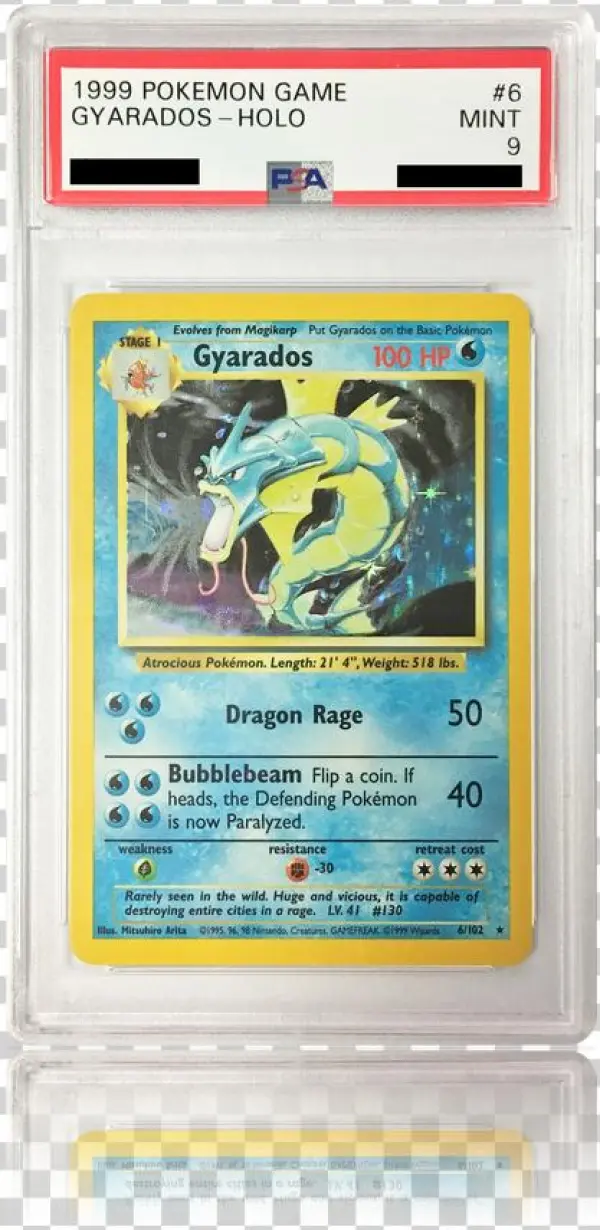 Psa 9 Gyarados 6/102 - Gyarados - 7/130 - Holo Rare - Unlimited Edition -