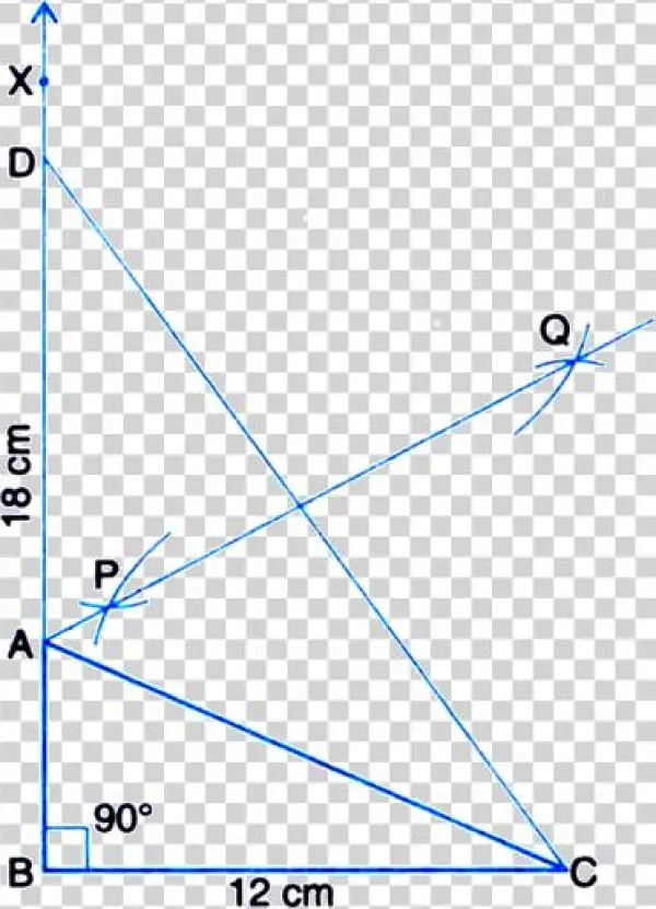 Then, Abc Is The Required Right Triangle - Construct A Right Triangle Whose Base Is 12cm And Sum