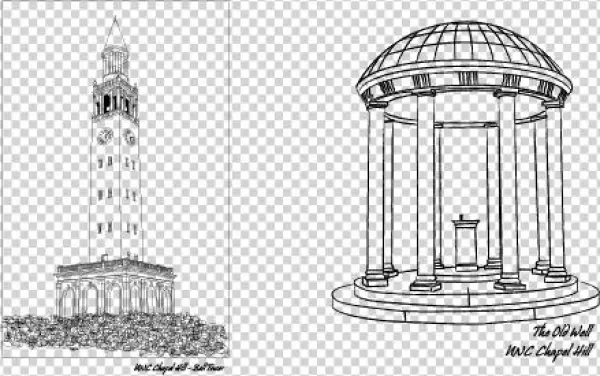 Unc Chapel Hill - Drawing